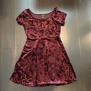 velvet plum purple dress